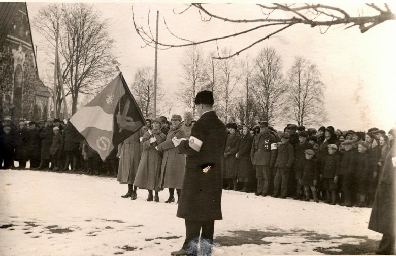 Rintamamiesyhdistyksen lipun vihkimistilaisuus